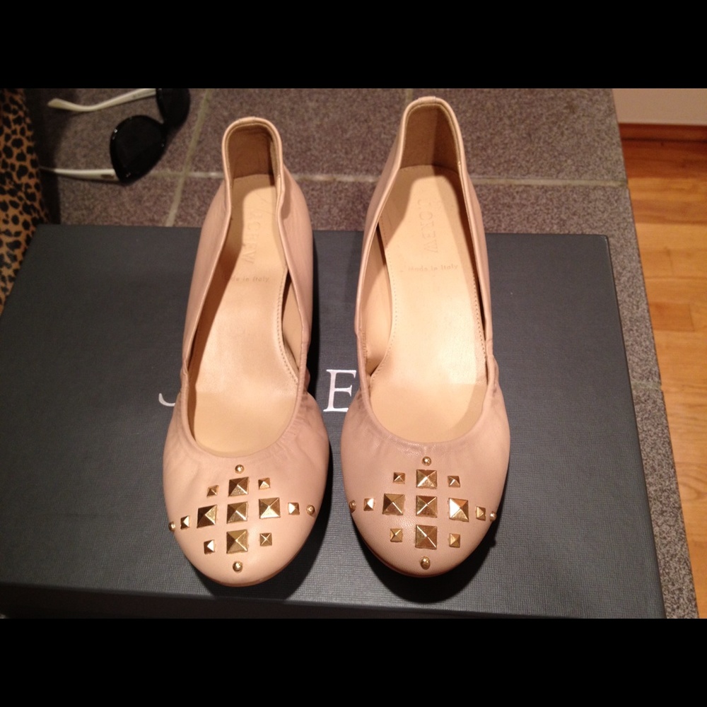 J.Crew Cece Pyramid Stud Flats